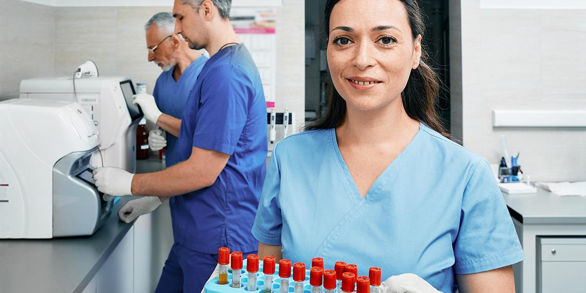 Phlebotomy Technician at work